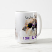 ザ最高のパパシーズー(犬)Tzuかわいいおもしろい犬写真 コーヒーマグカップ (正面右)