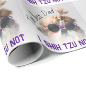 ザ最高のパパシーズー(犬)Tzuかわいいおもしろい犬写真 ラッピングペーパー (ロールコーナー)