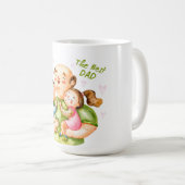 ザ最高のパパ父の日のコーヒーマグ コーヒーマグカップ (正面右)