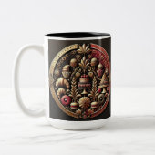 ザ最高のペストリー&ケーキアーティストのギフト ツートーンマグカップ (左)