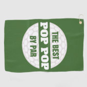 ザ最高のポップ・アートのポップ・アートのバイおもしろいPar Golfers Pun ゴルフタオル (横)