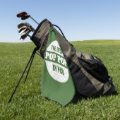 ザ最高のポップ・アートのポップ・アートのバイおもしろいPar Golfers Pun ゴルフタオル (グリーン)