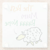 ザ最高のムバアノーピラーキャンドルガラスコースター ガラスコースター (裏面)