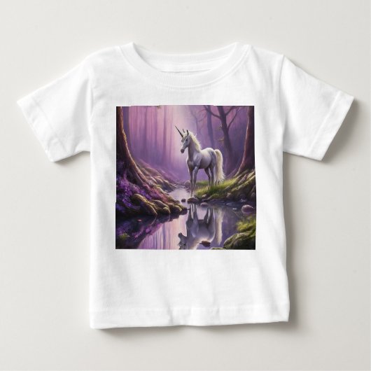 ザ最高のユニコーンドリームズTシャツデザイン ベビーTシャツ (正面)