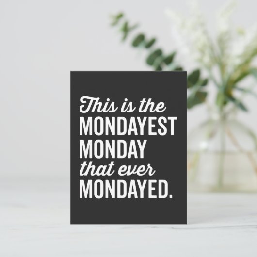 ザ月曜日の引用文 ポストカード (スタンド正面)