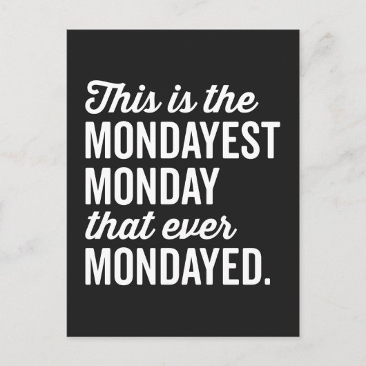 ザ月曜日の引用文 ポストカード (正面)