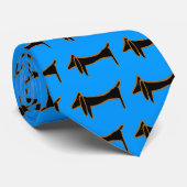 ザ有名なブラックダックスフント ネクタイ (ロール)