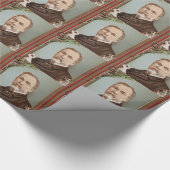 ザ有名なルイパスツールポートレート歴史的 ラッピングペーパー (角)