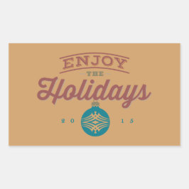 ザ楽しむホリデー2015ステッカー 長方形シール