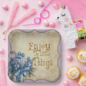 ザ楽しむリトル紙プレート – ブルーテーマ ペーパープレート (パーティー)