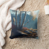 ザ樺の木ノースアイルランドラウンド、樺の木ビュー クッション (ブランケット)