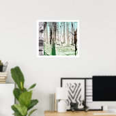 ザ樺の木林 ポスター (ホームオフィス)