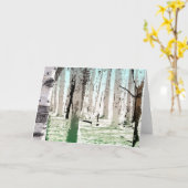 ザ樺の木森 カード (黄色い花)