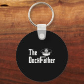 ザ波止場父キャプテンオブザボートパパフおもしろいース キーホルダー (正面)