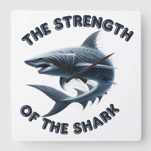 ザ海の巨人 スクエア壁時計 (正面)