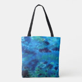 ザ海ブルース – ボホネクタイ染めフォークアート トートバッグ (裏面)