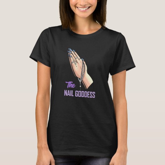 ザ爪、 ネイル女神爪、 ネイルテック Tシャツ (正面)