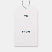 ザ父親最高のギフトラベル – 海軍 ギフトタグ (裏面)