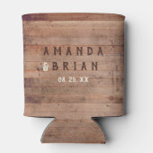 ザ狩りのオーバーカスタム結婚式の引き出物素朴アントラー 缶クーラー (裏面)