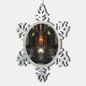 ザ玉座ルームピュータースノーフレークオーナメント スノーフレークピューターオーナメント (右)