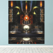 ザ玉座ルームフラクタルアートキャンバスプリントプリント キャンバスプリント (インサイチュ (ウッドフロア))