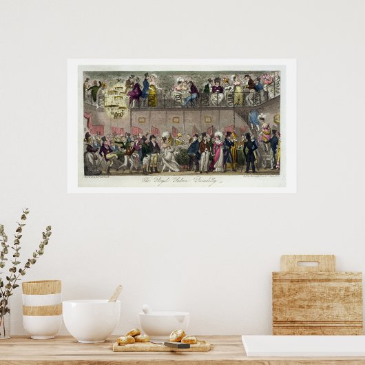 ザ王室のイングリッシュSpのサロン、ピカデリー ポスター (キッチン)