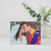 ザ王室のシール – はがき – パステルアート (スタンド正面)