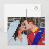 ザ王室のシール – はがき – パステルアート (正面/裏面)