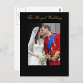 ザ王室のプリンス結婚ウィリアム・ケイト・ミドルトン ポストカード (正面/裏面)
