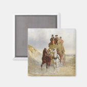 ザ王室のメールコーチオンザロード， 1841 (パンの油 マグネット (正面/裏面)