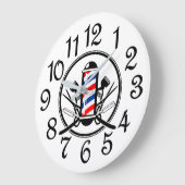 ザ理容師ショップ ラージ壁時計 (傾斜)