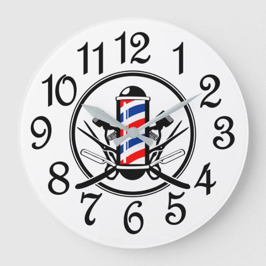 ザ理容師ショップ ラージ壁時計 (正面)