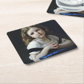 ザ祈りの言葉ブーゲロー スクエアペーパーコースター (アングル)