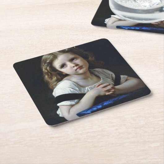 ザ祈りの言葉ブーゲロー スクエアペーパーコースター (アングル)