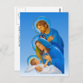 ザ神聖な家族 – 出生-ベビーイエスの誕生 ポストカード (正面/裏面)