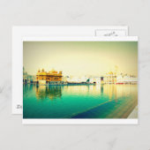 ザ神聖な黄金の寺アムリアスターパンジャブ ポストカード (正面/裏面)