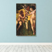 ザ秋 – アダムとエバby Raphael Sanzio キャンバスプリント (インサイチュ (ウッドフロア))