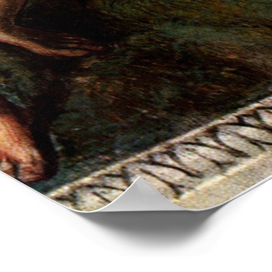 ザ秋 – アダムとエバby Raphael Sanzio ポスター (角)