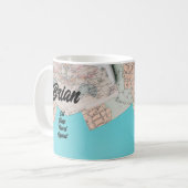 ザ究極のトラベラーワンダーラストバケーショントラベル コーヒーマグカップ (正面左)