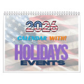 ザ究極の2026アメリカンホリデーイベントカレンダー カレンダー (カバー)