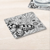 ザ紙カイトガーデン スクエアペーパーコースター (アングル)