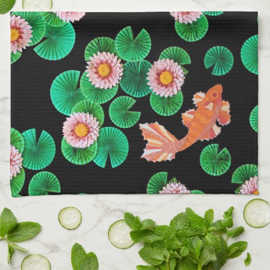 ザ紙コイ池 キッチンタオル (折り畳み)