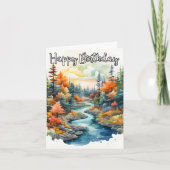 ザ素晴らしアウトドア-ハッピーバースデー カード (正面)