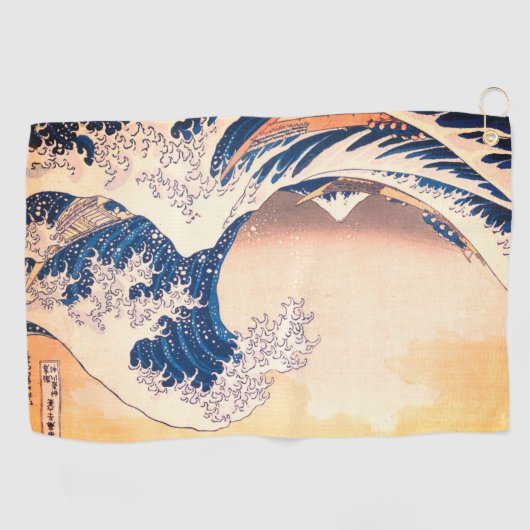 ザ素晴らしウェーブア日本のート ゴルフタオル (横)
