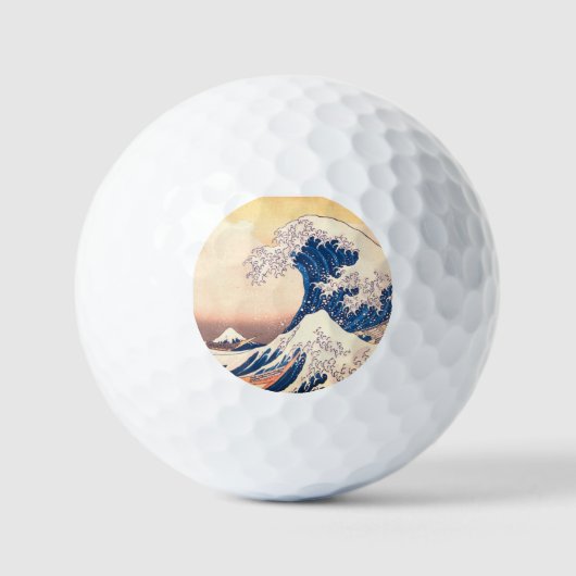 ザ素晴らしウェーブア日本のート ゴルフボール (正面)