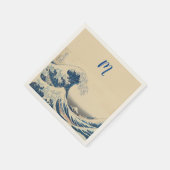 ザ素晴らしウェーブア日本のート スタンダードカクテルナプキン (角)