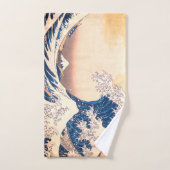 ザ素晴らしウェーブア日本のート バスタオルセット (ハンドタオル)