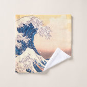 ザ素晴らしウェーブア日本のート バスタオルセット (ウォッシュタオル)