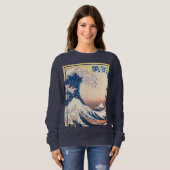 ザ素晴らしウェーブ – 勇気日本のSweatshirt スウェットシャツ (正面フル)