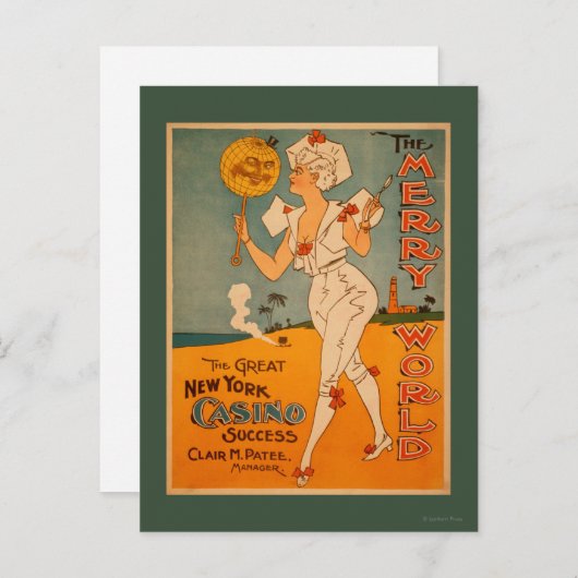 ザ素晴らしニューヨークカジノ成功劇場 ポストカード (正面/裏面)